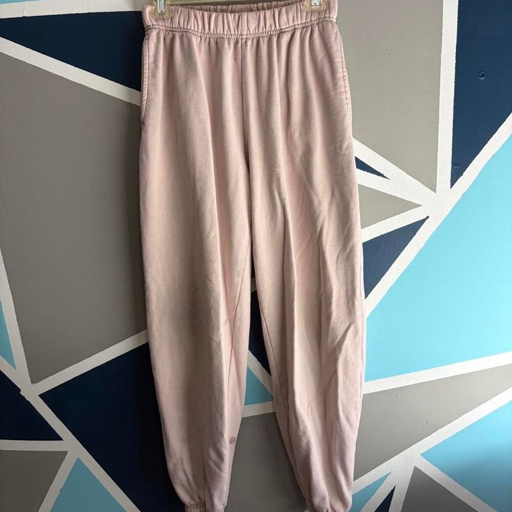 Garage Women's Pink and Cream Trousers
